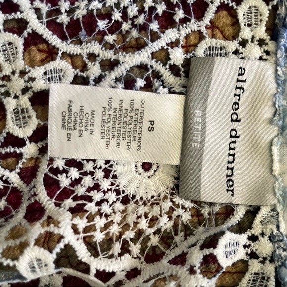 VINTAGE Lace Alfred Dunner Top! - Picture 7 of 8